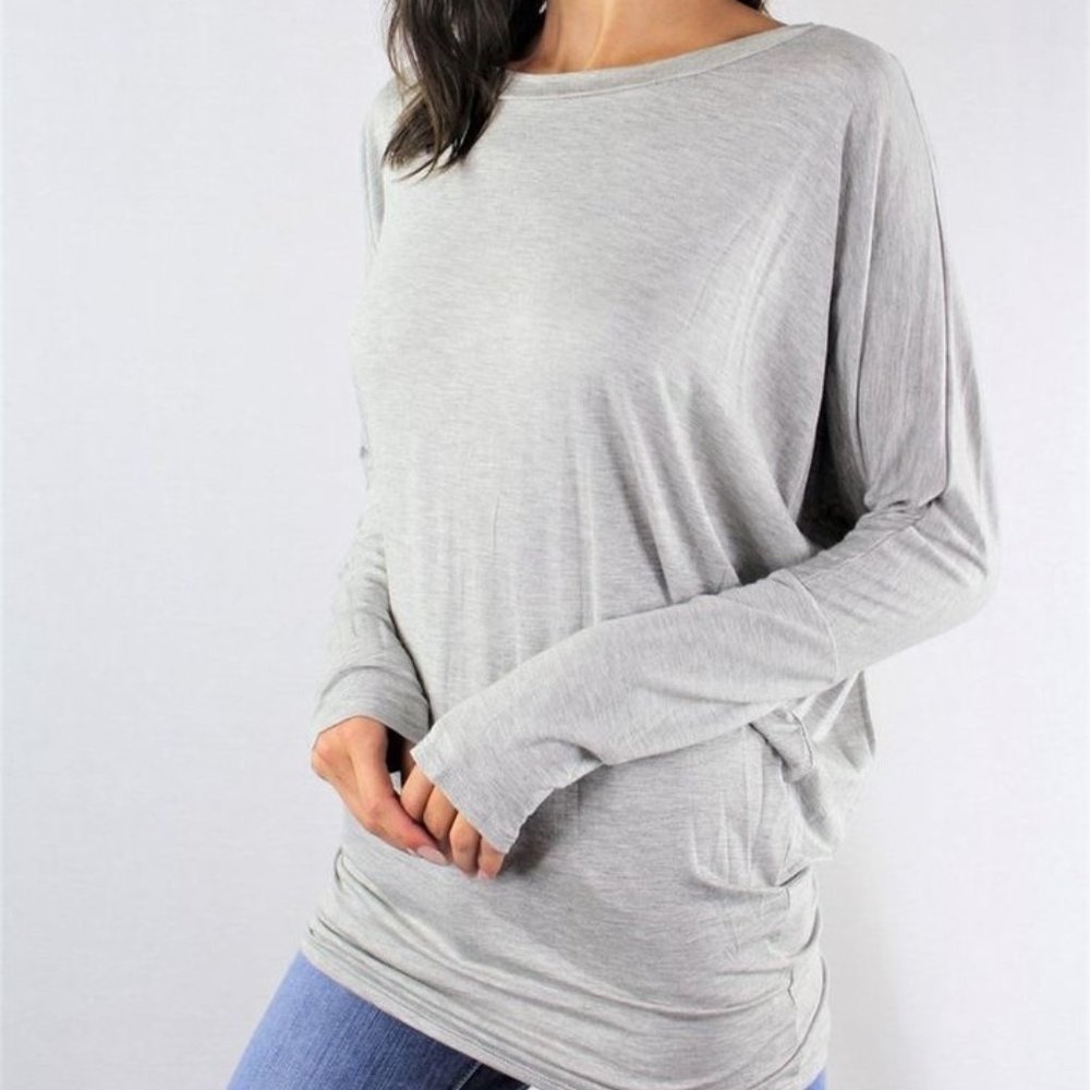 Long Sleeve Batwing Top